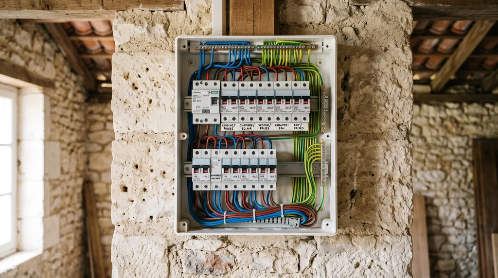 Tableau électrique — contrôle de l'installation intérieure — Électricité à Fondettes