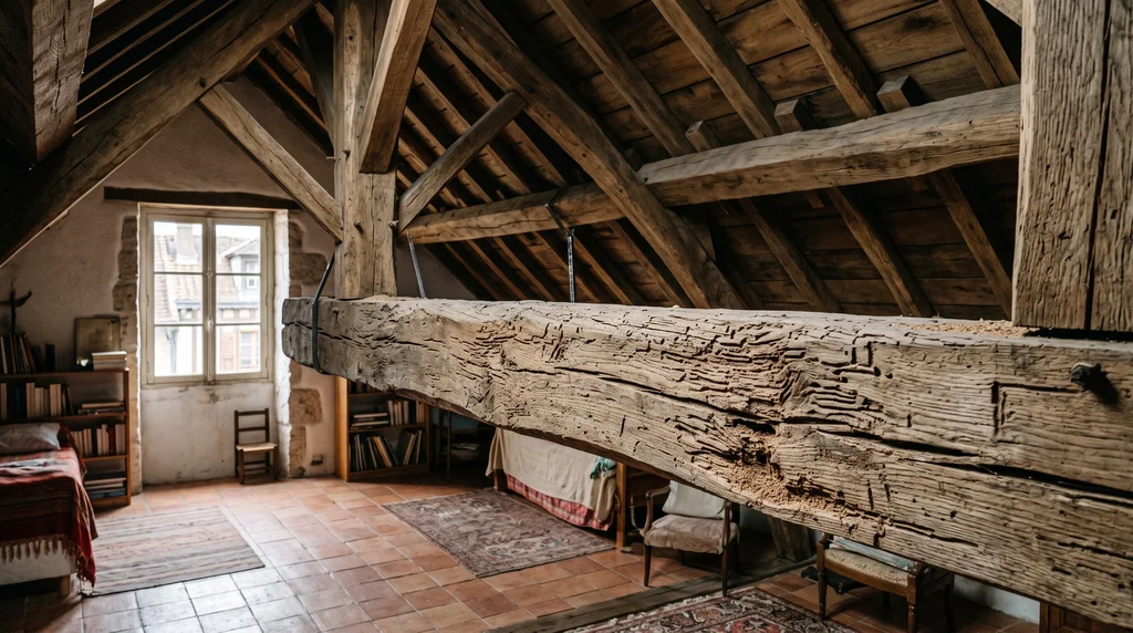 Bois de structure et charpente — sondage des bois — Termites à Dierre